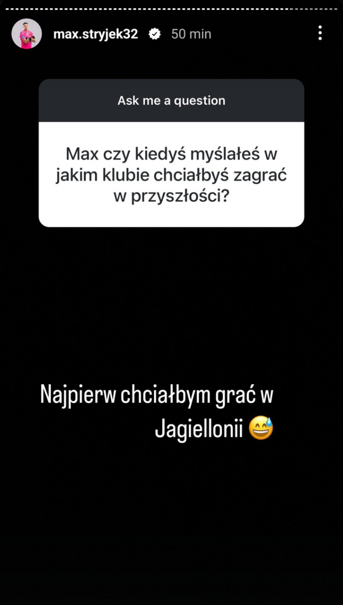 Bramkarz Jagi, Max Stryjek ODPOWIADA na pytanie GDZIE CHCIAŁBY GRAĆ :V